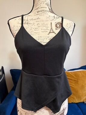 Women’s Black Peplum Cami Top by Guess